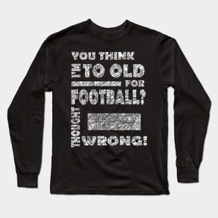 American Football Grandma Grandpa Touchdown saying Long Sleeve T-Shirt